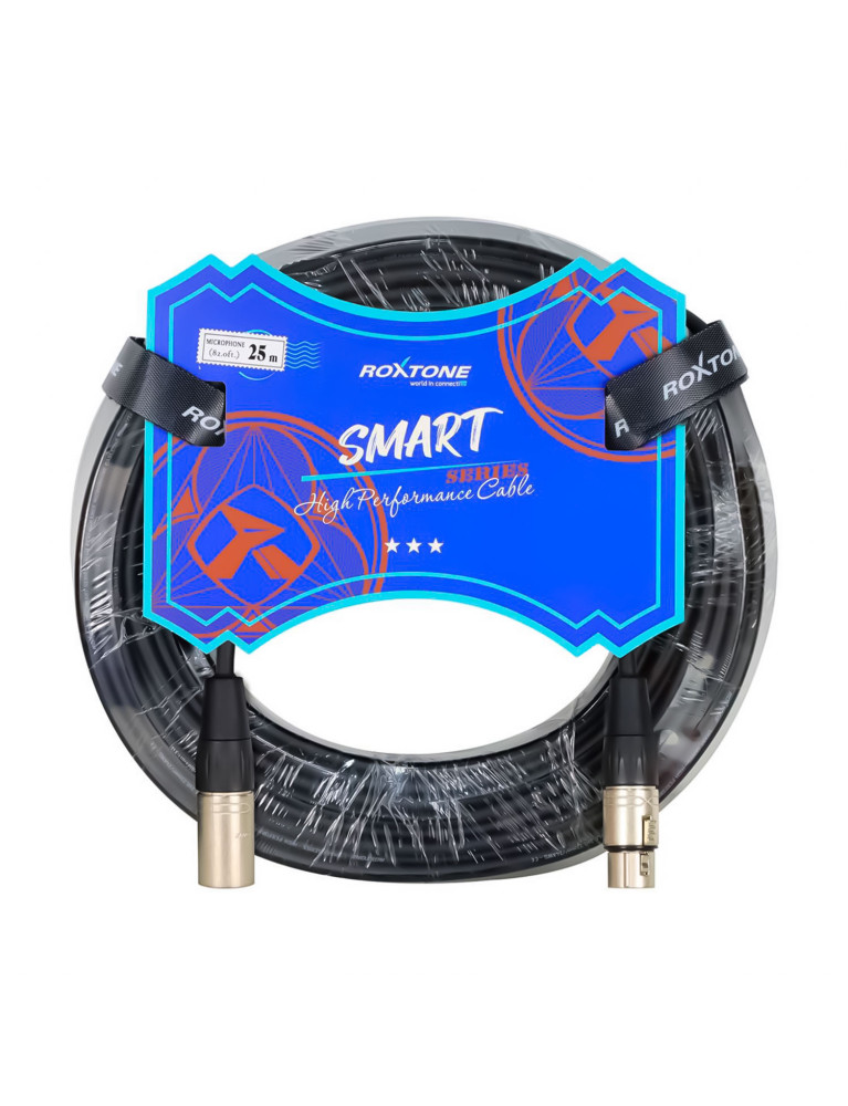 Cable Para Micrófono Canon Macho Y Canon Hembra 25MT Roxtone
