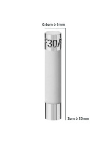 Fusible Cerámico Grande 30A 250V