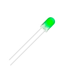 Diodo Led Transparente Verde 5mm