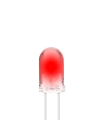 Diodo Led Transparente Rojo 5mm