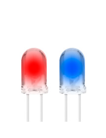 Diodo Led Transparente Bicolor Rojo - Azul