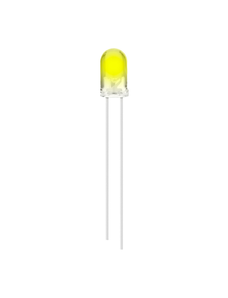 Diodo Led Transparente Amarillo Claro 5mm