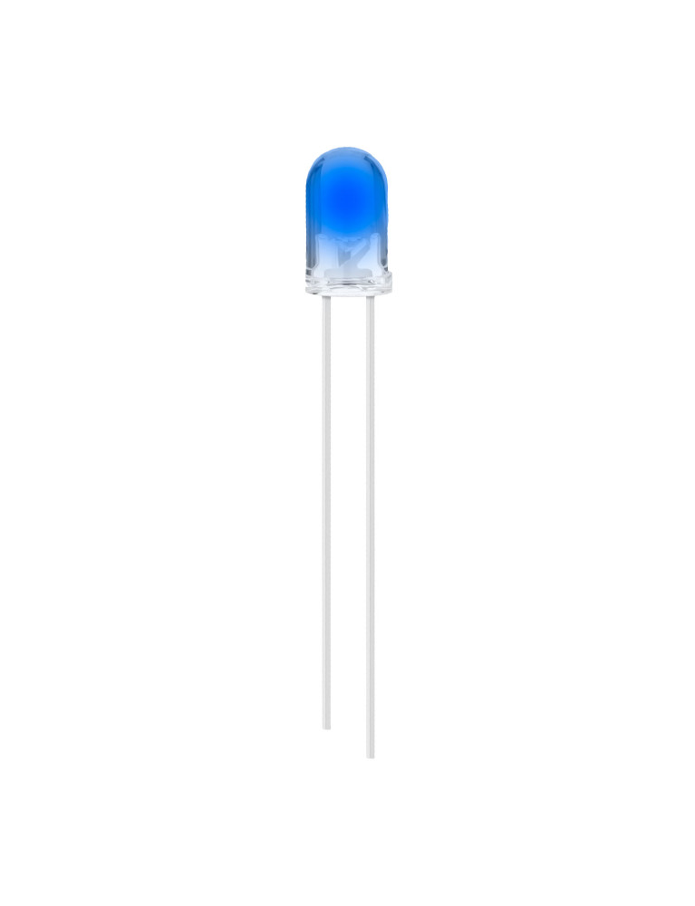 Diodo Led Transparente Azul 5mm