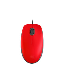 Mouse USB Logitech M110 Silent Rojo