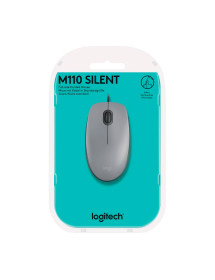 Mouse USB Logitech M110 Silent Gris