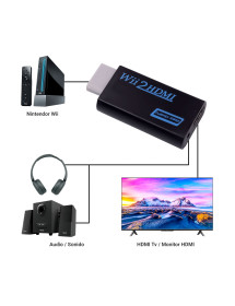 Convertidor De Wii A Hdmi Negro