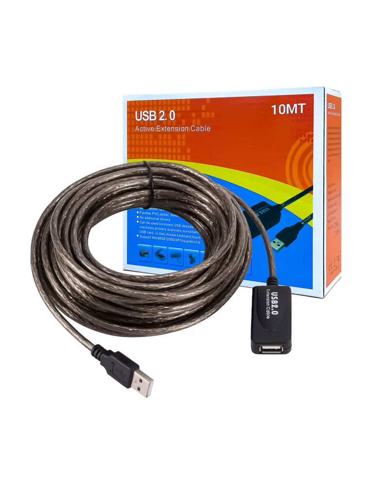 Extensión USB 2.0 Amplificada 10 Metros
