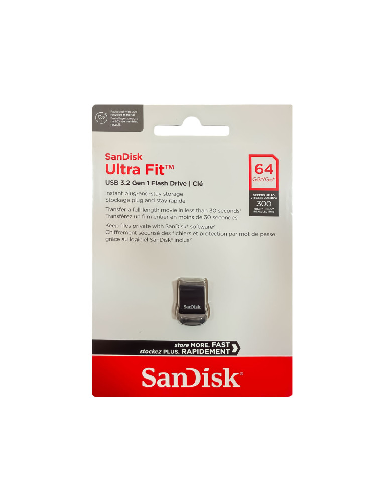 Flash Memory 64GB SanDisk Ultra Fit