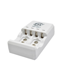 Cargador De Pilas Y Baterías EVL AD-517