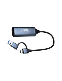Capturadora De Vídeo Tipo C y USB 3.0 A HDMI Full HD