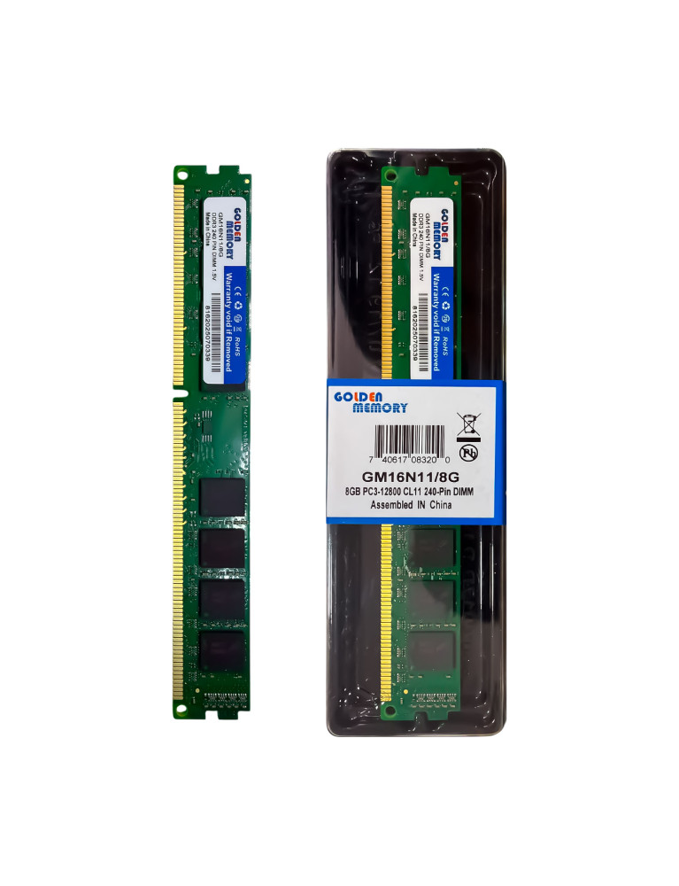 Memoria Ram DDR3 8GB Golden 1.5V U-DIMM
