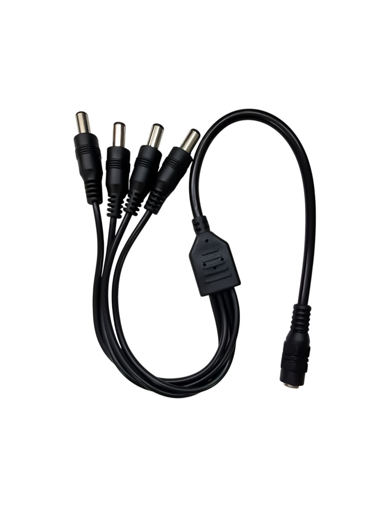 Cable De Corriente Dc Para Cámaras 1 Jack Dc 2.5 a 4 Plugs 2.5