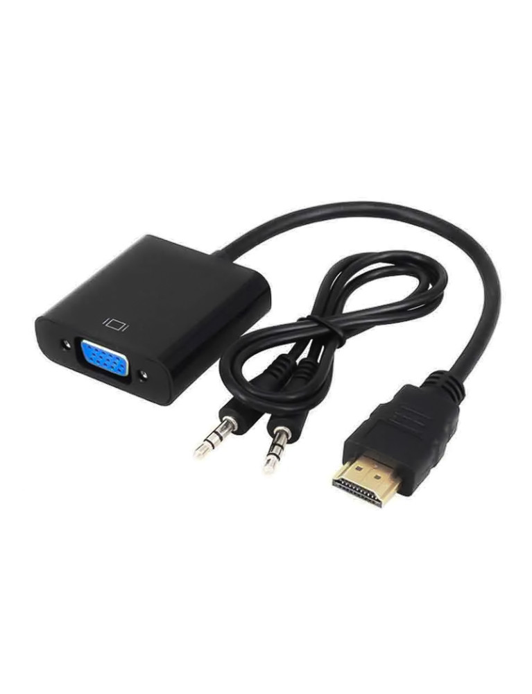 Adaptador HDMI a VGA con Salida de Audio