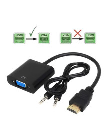 Adaptador HDMI a VGA con Salida de Audio