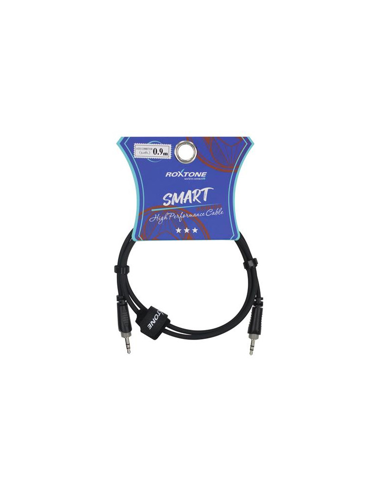 Cable Audio Plug 3.5 Stereo X Plug 3.5 Stereo 0.9MT Roxtone