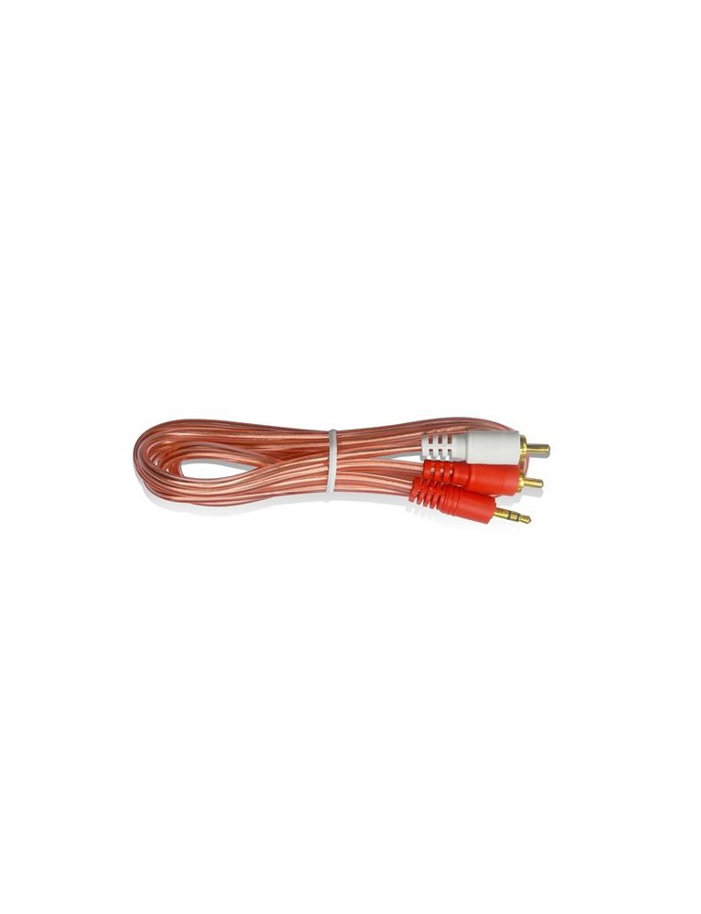 Cable de Audio 2 Plug RCA a 1 Plug 3.5 Estereo 3 Mt American Xtreme