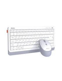 Teclado y Mouse Inalámbrico - Bluetooth Mini 5000 Blanco Meetion