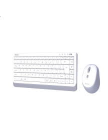 Teclado y Mouse Inalámbrico - Bluetooth Mini 5000 Blanco Meetion