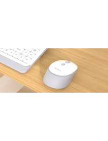 Teclado y Mouse Inalámbrico - Bluetooth Mini 5000 Blanco Meetion