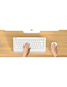 Teclado y Mouse Inalámbrico - Bluetooth Mini 5000 Blanco Meetion