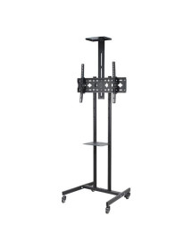 Soporte de Piso Para TV 32-75 Pulgadas /88 LBS/Ajustable ±15° Con Ruedas EVS-TR600 Evl