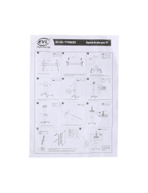 Soporte de Piso Para TV 32-75 Pulgadas /88 LBS/Ajustable ±15° Con Ruedas EVS-TR600 Evl