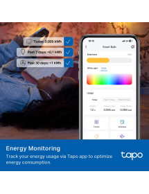 Foco Inteligente Smart WIFI Luz Multicolor 1055 Lúmenes - Control Por Voz 75 W Tapo TP-LINK