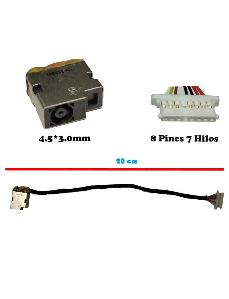 Pin de Carga Para Laptop HP Punta Azul
