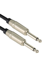Cable De Audio 6.3 A 6.3 Monofónico Plug Metal SGJJ100L030 3 MT Roxtone