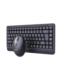 Teclado y Mouse Inalámbrico - Bluetooth Mini 5000 Gris Meetion
