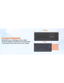 Teclado y Mouse Inalámbrico - Bluetooth Mini 5000 Gris Meetion