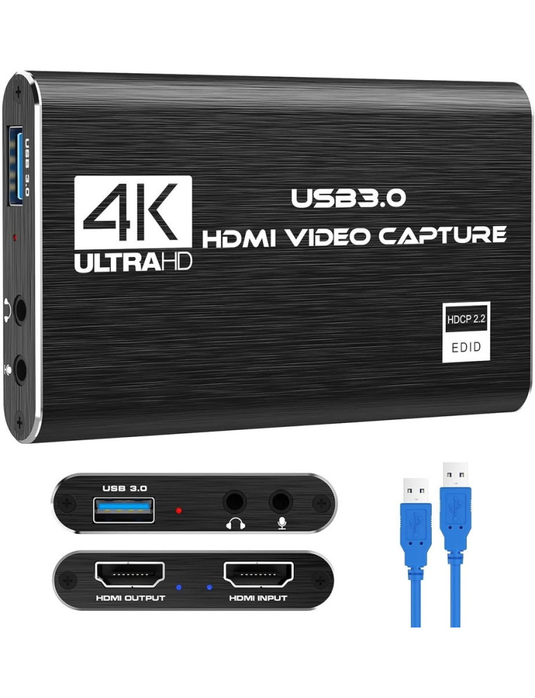 Capturadora De Video 4K - Usb 3.0 - 1920 X 1080P Ultra Hd