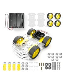 Chasis Carro Robot Con 4...