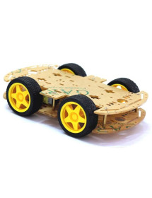 Chasis Carro Robot Con 4 Ruedas - 4 Motores MDA045
