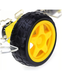 Chasis Carro Robot Con 4 Ruedas - 4 Motores MDA045