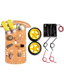 Chasis Carro Robot Con 3 Ruedas - 2 Motores RC-CAR2M