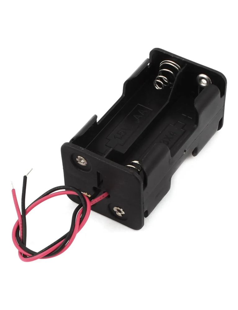 Porta Pilas AA X4 Con Cable