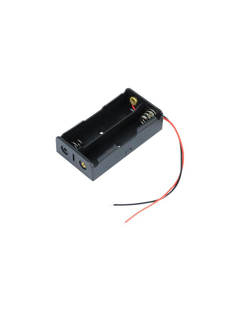 Porta Pilas X2 Para Pila 18650 Con Cable