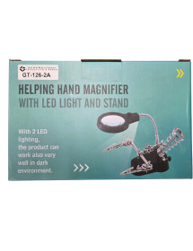Tercera Mano Con Lupa y Luz Led GT-126-2A General Tech