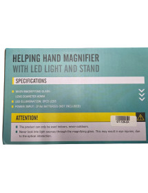 Tercera Mano Con Lupa y Luz Led GT-126-2A General Tech