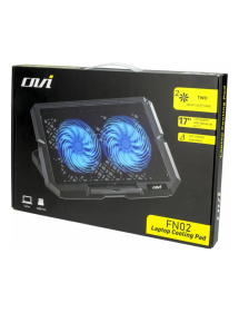 Cooling  Pad 2 Ventiladores Con Luz  Reclinable FN02 OVI