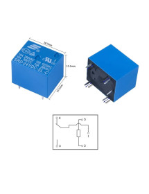 Relay 24 Voltios Dc -  5 Pines Pequeño RH-024C