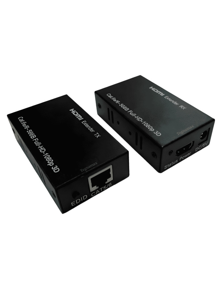 Extensor HDMI por Cable de Red Hasta 60 Metros Full HD 1080p Amplificado