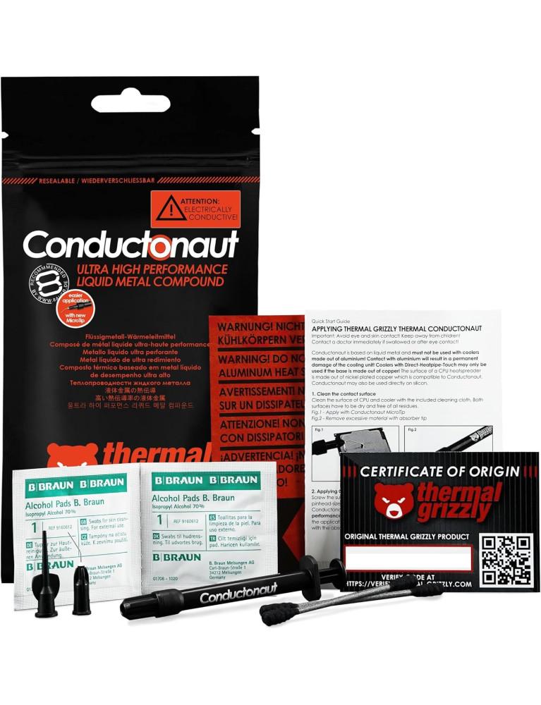Metal Líquido Thermal Grizzly Conductonaut 1gr