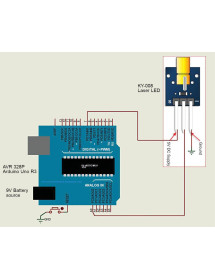 Módulo Emisor Láser KY-008 650nm