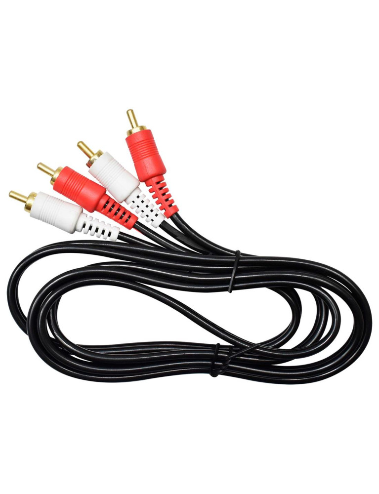 Cable De Audio 2X2 Plugs Rca Semi-Grueso 1.5 Mt HY1.5376 AX