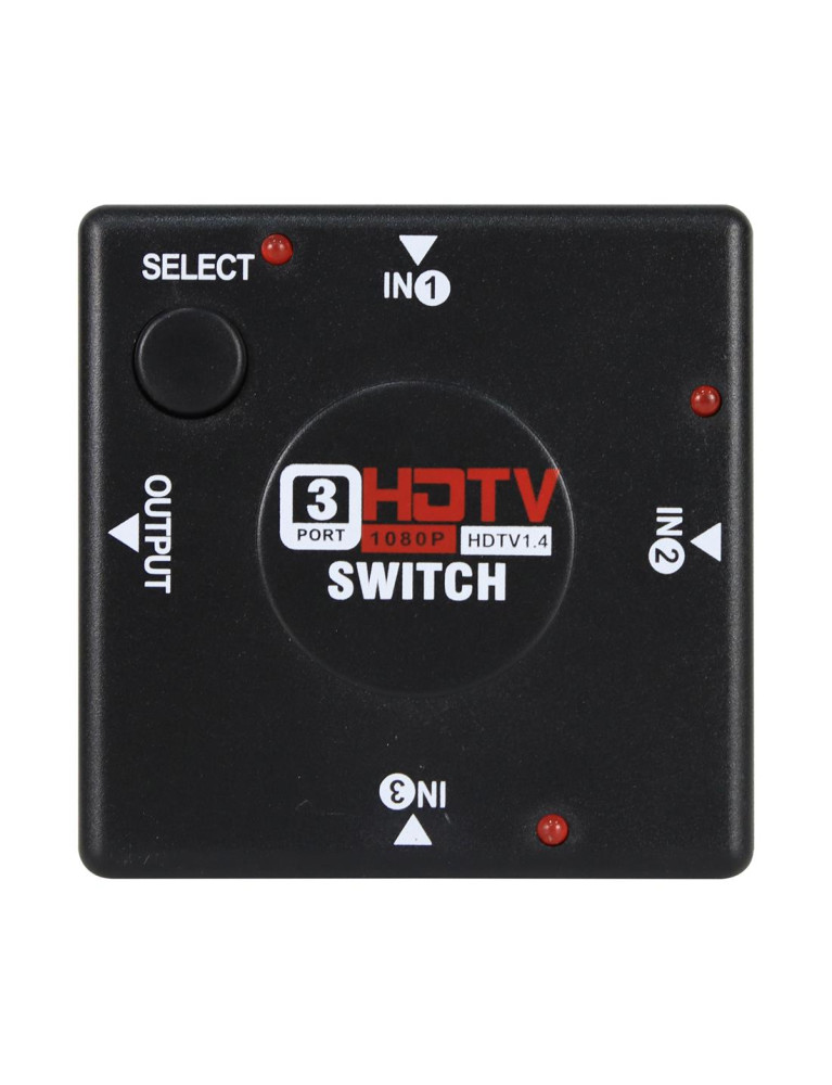 Switch Hdmi 3 Entradas 1 Salida HDTV 1080P 3D  FY1408HR