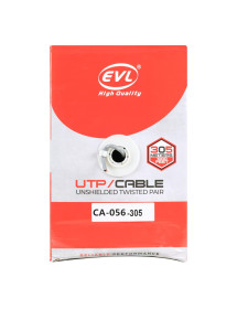 Cable Utp X Rollo 305 Mt Categoría 6 Gris
