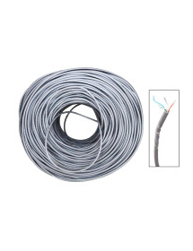 Cable Utp X Rollo 305 Mt Categoría 6 Gris