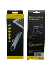 Hub Usb C 8 en 1 Metálico...